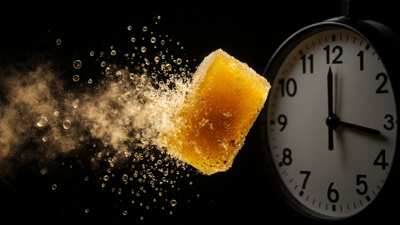 25 g CBD hashu se mění v zlatou mlhu a kapičky oleje