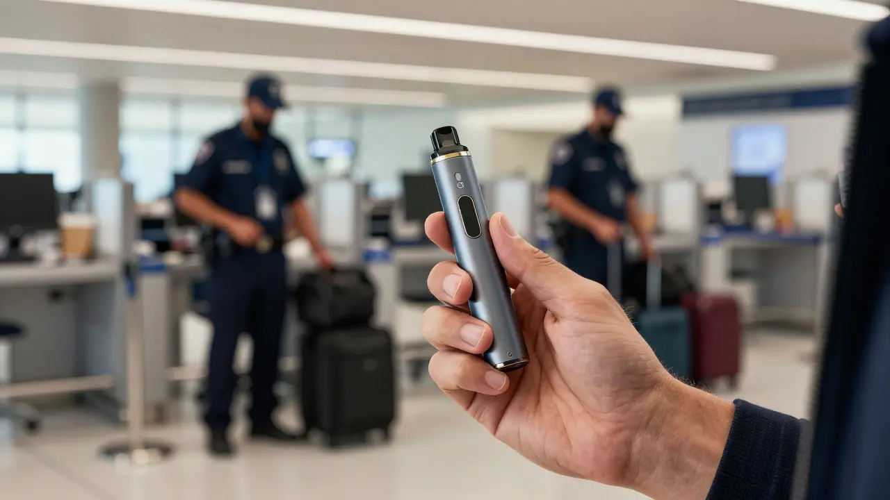 Mám si vzít dab pen skrze TSA? Co musíte vědět o přepravě HHC produktů letadlem