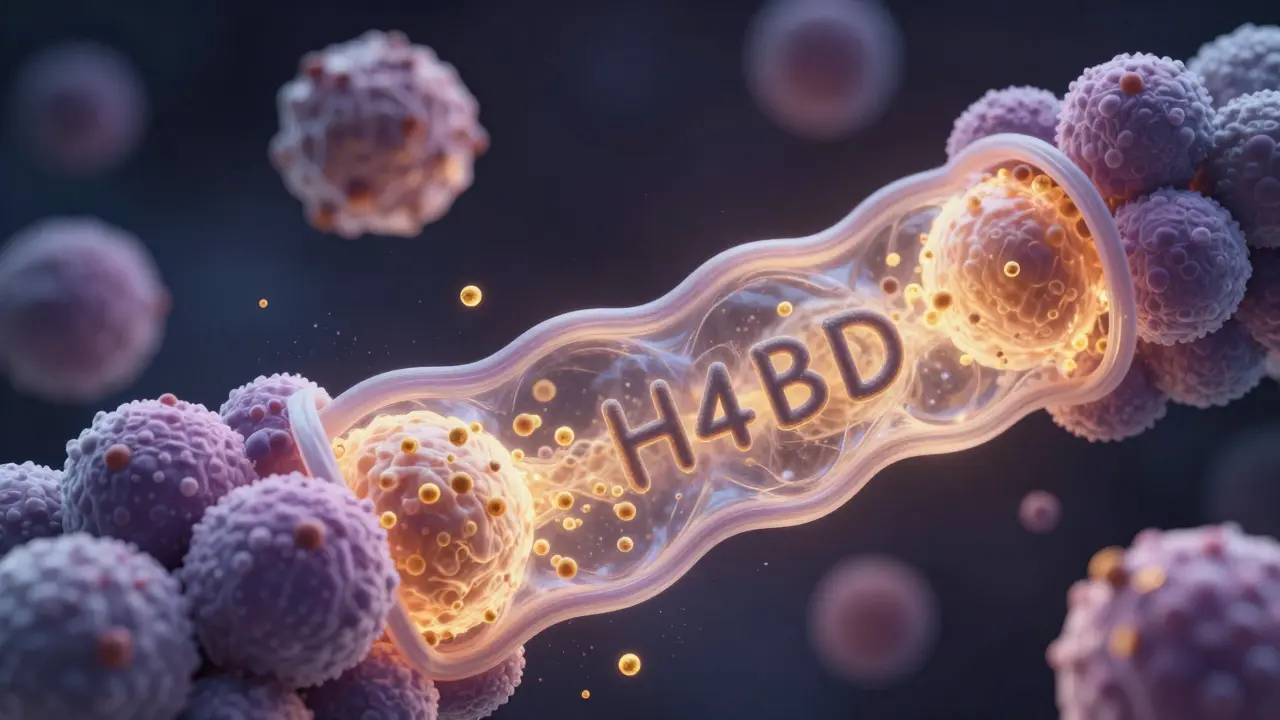 Molekulární interakce H4CBD a myrcenu s průhlednými buněčnými membránami.