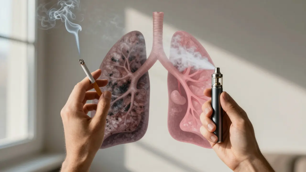 Jak se 5% vape porovnává s cigaretou?