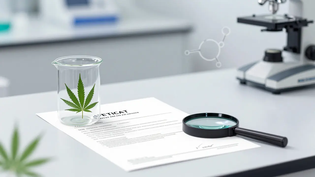 Laboratorní test CBD extraktu pro ověření kvality a bezpečnosti