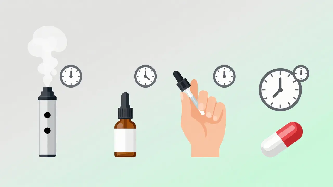 Srovnání metod aplikace CBD: inhalace, podjazykové, topické a orální