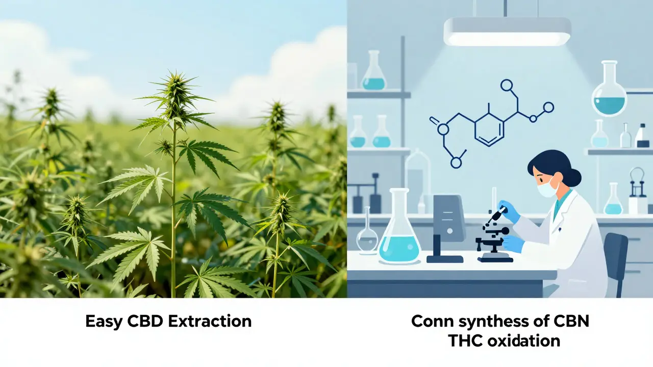 Srovnání pěstování konopí pro CBD a laboratorní výroby CBN